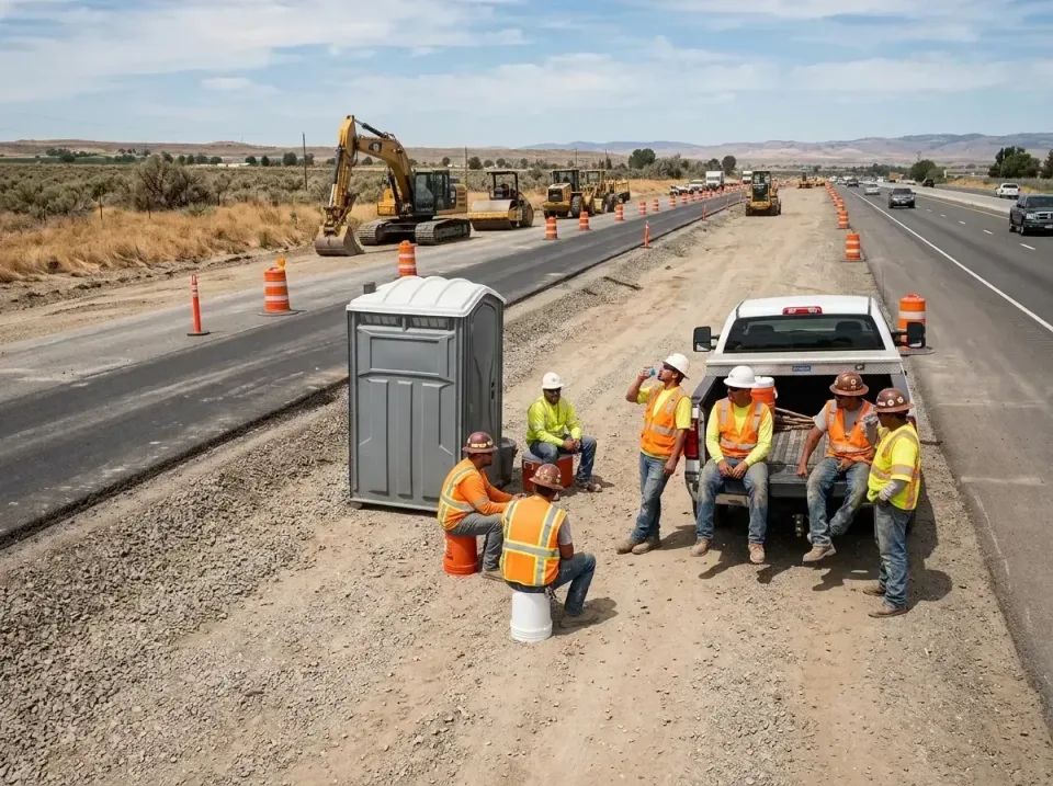 highway-road-construction-crew-007 — frequently asked questions, Porta Potty and Restroom Rentals in Morrison, IL